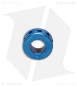 TiSurvival Modular Titanium Lanyard Bead W/ Cavities - Blue