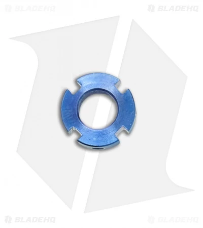 TiSurvival Modular Titanium Lanyard Bead W/ Grooves & Cavities - Blue 4 TiSurvival Modular Titanium Lanyard Bead W/ Grooves & Cavities - Blue - Image 2