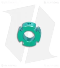 TiSurvival Modular Titanium Lanyard Bead W/ Grooves & Cavities - Green