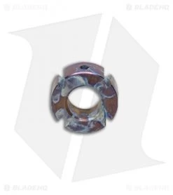 TiSurvival Modular Titanium Lanyard Bead W/ Grooves & Cavities - Polished Random