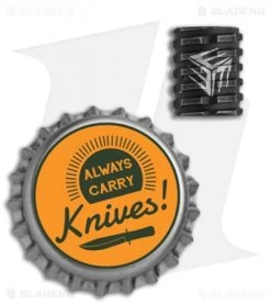 WE Knife Co. Titanium Black Lanyard Bead -Knife Shop WE Knife Co Black Ti Lanyard Bead BHQ 112169 jr bottlecap