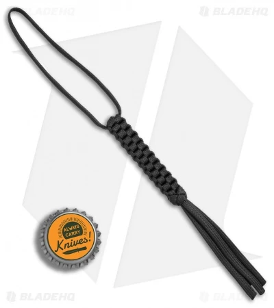 WE Knife Co. Tied Paracord Lanyard (Black) A-03B 4 WE Knife Co. Tied Paracord Lanyard (Black) A-03B - Image 2