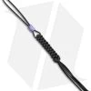 WE Knife Co. Tied Paracord Lanyard W/ Titanium Bead (Black) A-01B -Knife Shop WE Knife Co Tied Paracord lanyard ti bead black BHQ 74761 er