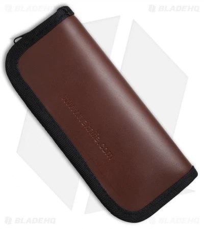 WE Knife Co. Leather Zippered Pouch (Brown) A-04 4 WE Knife Co. Leather Zippered Pouch (Brown) A-04 - Image 2