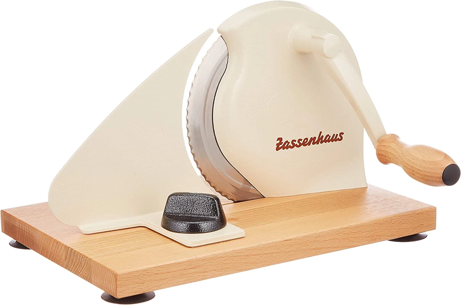 Zassenhaus Manual Bread Slicer Classic Hand Crank 11.75 In By 8 In - Cream 3 Zassenhaus Manual Bread Slicer Classic Hand Crank 11.75 In By 8 In - Cream