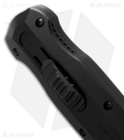 Benchmade Pagan D/E OTF Automatic Knife (3.96" Stonewash) 3320 -Knife Shop benchmade pagan 3320 spine jm