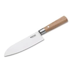 Boker Damascus Olive 6.8" Santoku Knife