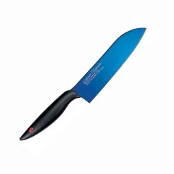 Chroma Kasumi Titanium: 7" Santoku Knife - Blue