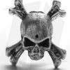 Magallona Crossbones Skull Lanyard Bead (Pewter) 2 Magallona Crossbones Skull Lanyard Bead (Pewter) -Knife Shop crossbones bead cm