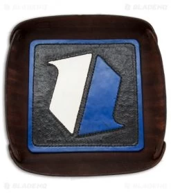 Fire Hall Knife & Leather Valet Tray W/ Blade HQ Overlay