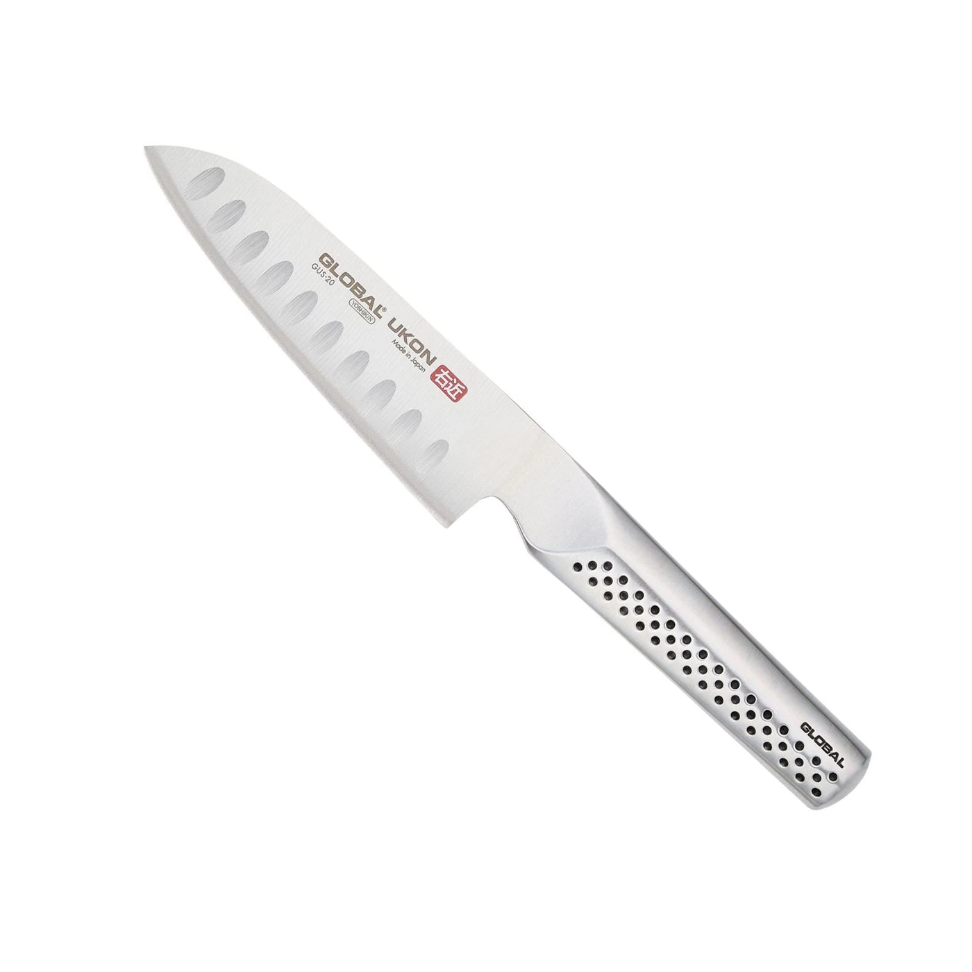 Global Ukon GUS-20 - 5" Hollow Ground Santoku Knife 3 Global Ukon GUS-20 - 5" Hollow Ground Santoku Knife