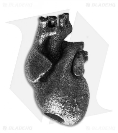 Magallona Beating Heart Lanyard Bead (Pewter) 3 Magallona Beating Heart Lanyard Bead (Pewter)