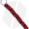 Red Digi 550 Paracord Lanyard Keychain Boondoggle W/ Split Ring -Knife Shop lanyard red az913