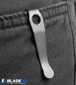 Lynch Northwest Short Titanium Spyderco Pocket Clip (Bronze Ano) NW -Knife Shop lynch ti polished pocket clip on cm