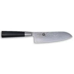 Messermeister Mu Micarta - 6 1/2" Santoku Knife W/Damascus Blade