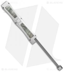 Marfione Custom Dragonslayer IV OTF Knife Black Lip Pearl (Blued Damascus) 8 Marfione Custom Dragonslayer IV OTF Knife Black Lip Pearl (Blued Damascus) -Knife Shop microtech mkc dragonslayer iv black pearl damascus arm cm