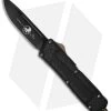 Microtech QD Scarab S/E OTF Automatic Knife Bronzed Hardware (3.5" Black) -Knife Shop microtech qd scarab se dlc bronzed