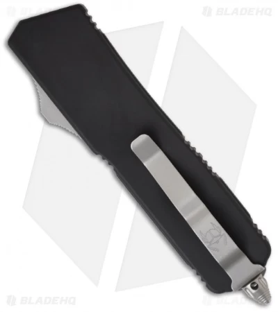 Microtech Scarab Executive OTF Knife Automatic Tanto (3.5" Satin Plain) 108-4 4 Microtech Scarab Executive OTF Knife Automatic Tanto (3.5" Satin Plain) 108-4 - Image 2