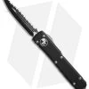 Microtech Ultratech D/E OTF Automatic Knife Black CC (3.4" Black Full Serr)