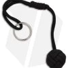 Monkeyz Fist Black Paracord Lanyard Knot (Small 3/4" Ball)