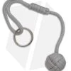 Monkeyz Fist Gray Paracord Lanyard Knot (Small 3/4" Ball) -Knife Shop munkey fistz gray small 211