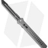 Paragon Estiletto Tanto OTF Automatic Gray Arrow (5.5" Black Serr) -Knife Shop paragon para est t ah gm d cm