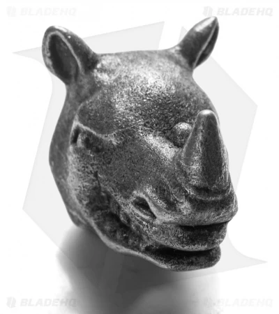 Magallona Rhino Skull Lanyard Bead (Pewter) 3 Magallona Rhino Skull Lanyard Bead (Pewter)