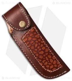 Venture 7.5" V114E Leather Fixed Blade Belt Sheath Brown