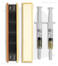 Wicked Edge 0.5 & 1 Micron Blank Leather Strops W/ Diamond Compound