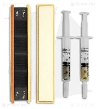 Wicked Edge 0.5 & 1 Micron Blank Leather Strops W/ Diamond Compound 3 Wicked Edge 0.5 & 1 Micron Blank Leather Strops W/ Diamond Compound