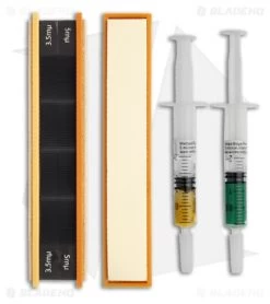 Wicked Edge 3.5 & 5 Micron Blank Leather Strops W/ Diamond Compound