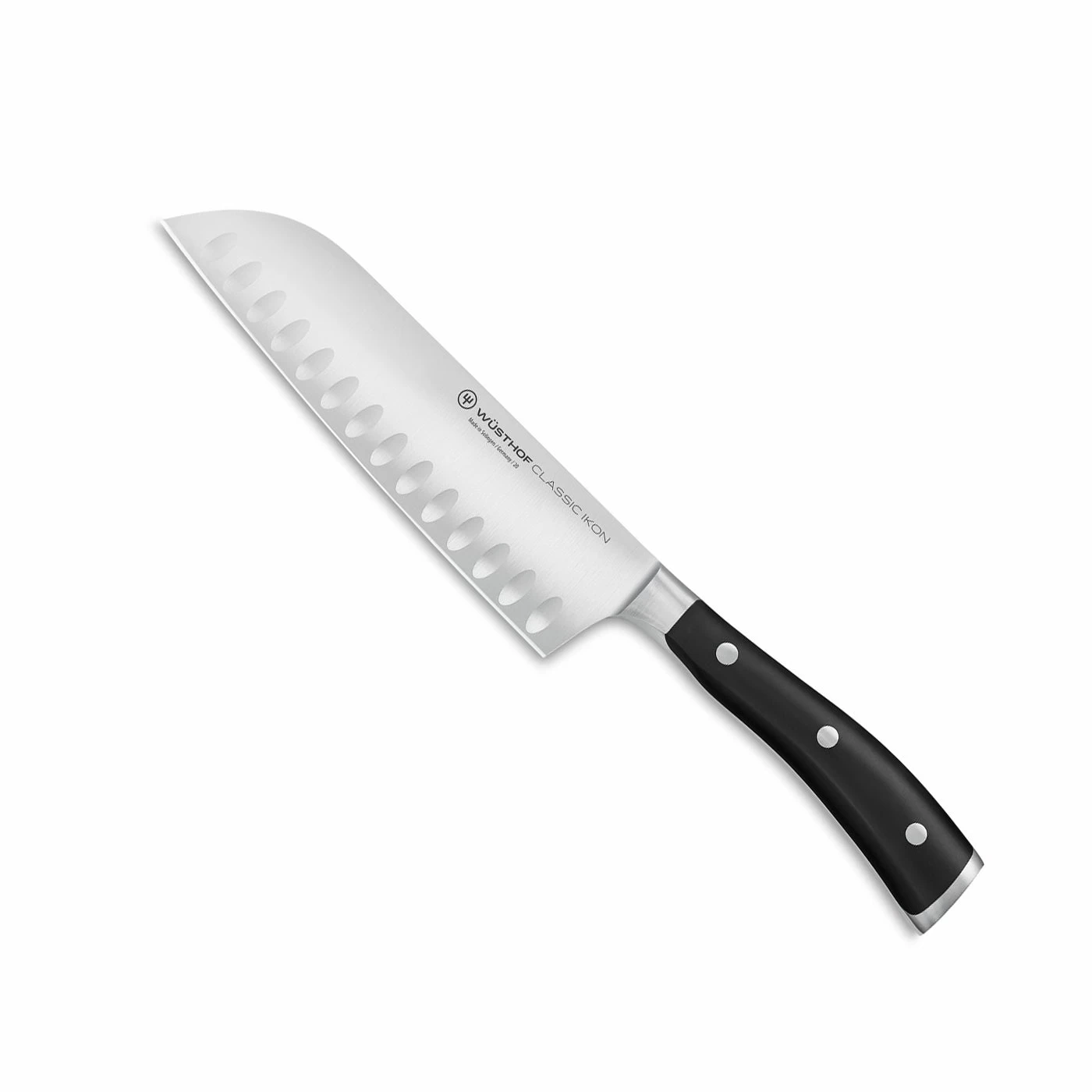Wusthof Classic Ikon - 7" Santoku W/Hollow Edge- Personalized Engraving Available 3 Wusthof Classic Ikon - 7" Santoku W/Hollow Edge- Personalized Engraving Available
